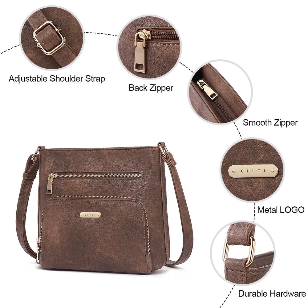 Cluci Amos Vintage Patchwork Crossbody Bag - Picture 2 of 5